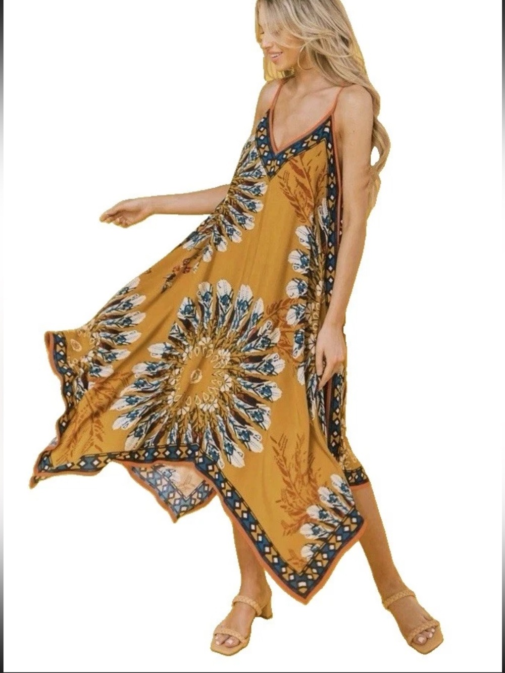 Jealous Tomato You Found My Heart Hanky Dress Spaghetti Strap Top